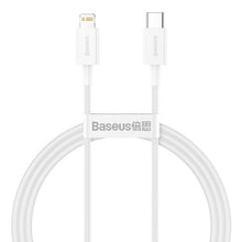 Baseus Type-C - Lightning Superior Series greitasis įkrovimas duomenų laidas PD 20 W 1m (CATLYS-A02), balta spalva