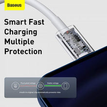 Baseus Type-C - Lightning Superior Series greitasis įkrovimas duomenų laidas PD 20 W 1m (CATLYS-A02), balta spalva