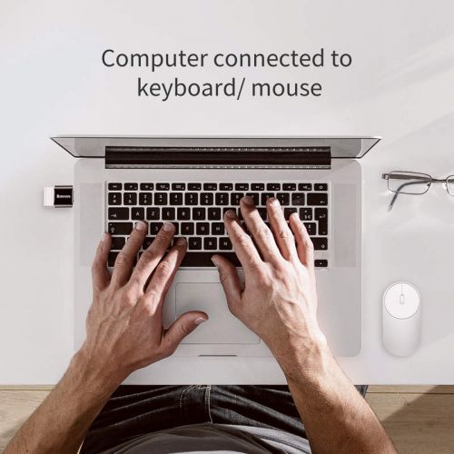Baseus keitiklis USB Female To Type-C Male (CATOTG-01), juoda spalva