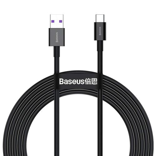 Baseus Type-C Superior series greitasis įkrovimas duomenų laidas, 66 W(11V/6A), 2m, (CATYS-A01), juoda spalva