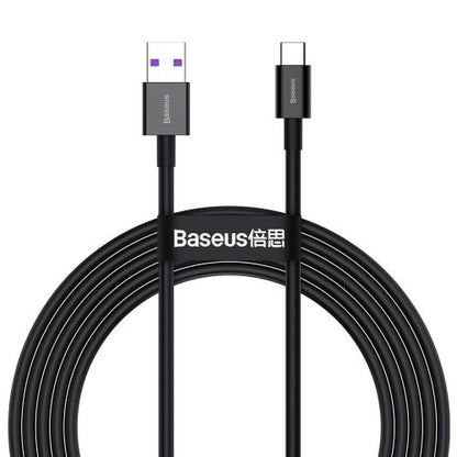 Baseus Type-C Superior series greitasis įkrovimas duomenų laidas, 66 W(11V/6A), 2m, (CATYS-A01), juoda spalva