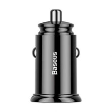 Baseus automobilinis įkroviklis Circular Plastic A+C PPS PD3.0 + QC4.0 + 30 W (CCALL-YS01), juoda spalva