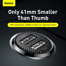 Baseus automobilinis įkroviklis Grain Pro Dual USB 4.8A (CCALLP-01), juoda spalva