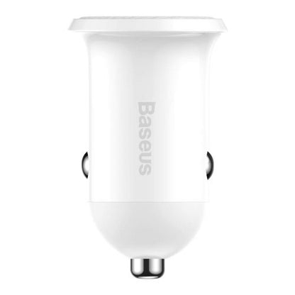 Baseus automobilinis įkroviklis Grain Pro Dual USB 4.8A (CCALLP-02), balta spalva