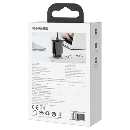 Baseus kelioninis įkroviklis Speed Mini 1C Quick įkroviklis 20 W (CCFS-SN01), juoda spalva