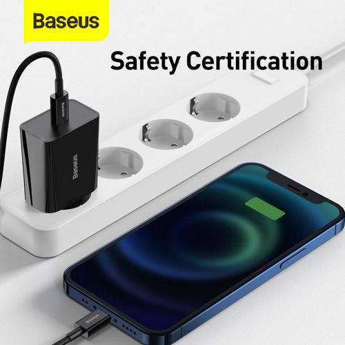 Baseus kelioninis įkroviklis Speed Mini 1C Quick įkroviklis 20 W (CCFS-SN01), juoda spalva