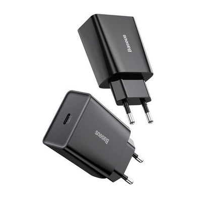 Baseus kelioninis įkroviklis Speed Mini 1C Quick įkroviklis 20 W (CCFS-SN01), juoda spalva