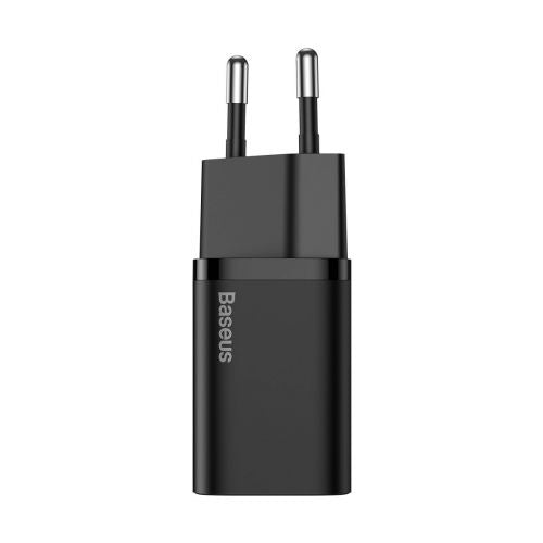 Baseus kelioninis įkroviklis Super Si 1C Quick įkroviklis 25 W (CCSP020101), juoda spalva