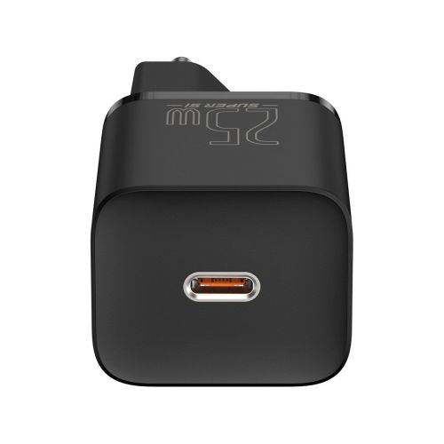 Baseus kelioninis įkroviklis Super Si 1C Quick įkroviklis 25 W (CCSP020101), juoda spalva