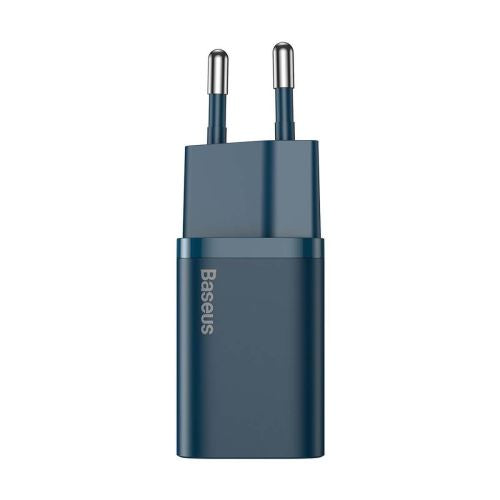 Baseus kelioninis įkroviklis set Super Si 1C PD greitasis įkroviklis 20 W (CCSUP-B03), mėlyna spalva