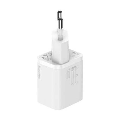 Baseus kelioninis įkroviklis Super Si 1C Quick įkroviklis PD 30 W (CCSUP-J02), balta spalva