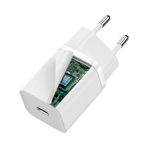 Baseus kelioninis įkroviklis Super Si 1C Quick įkroviklis PD 30 W (CCSUP-J02), balta spalva