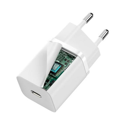 Baseus kelioninis įkroviklis Super Si 1C Quick įkroviklis PD 30 W (CCSUP-J02), balta spalva