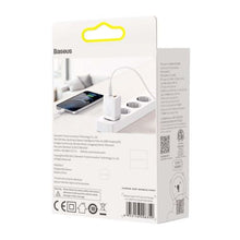 Baseus kelioninis įkroviklis Super Si Pro mini greitasis įkroviklis, C+U, PD 3.0, QC 3.0 30 W (CCSUPP-E02), balta spalva