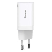 Baseus kelioninis įkroviklis Super Si Pro mini greitasis įkroviklis, C+U, PD 3.0, QC 3.0 30 W (CCSUPP-E02), balta spalva