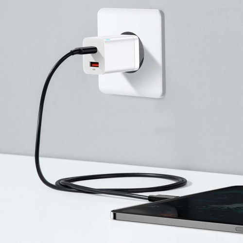Baseus kelioninis įkroviklis Super Si Pro mini greitasis įkroviklis, C+U, PD 3.0, QC 3.0 30 W (CCSUPP-E02), balta spalva