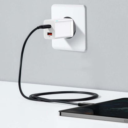 Baseus kelioninis įkroviklis Super Si Pro mini greitasis įkroviklis, C+U, PD 3.0, QC 3.0 30 W (CCSUPP-E02), balta spalva
