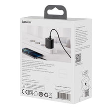 Baseus kelioninis įkroviklis Compact Quick įkroviklis U+C 20 W (CCXJ-B01), juoda spalva