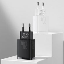 Baseus kelioninis įkroviklis Compact Quick įkroviklis U+C 20 W (CCXJ-B01), juoda spalva