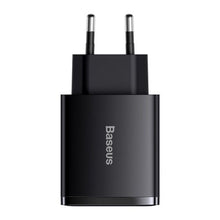 Baseus kelioninis įkroviklis Compact Quick įkroviklis U+U+C PD3.0, QC 3.0 30 W (CCXJ-E01), juoda spalva