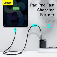 Baseus kelioninis įkroviklis Compact Quick įkroviklis U+U+C PD3.0, QC 3.0 30 W (CCXJ-E01), juoda spalva