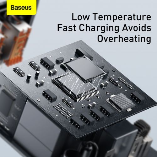 Baseus kelioninis įkroviklis Compact Quick įkroviklis U+U+C PD3.0, QC 3.0 30 W (CCXJ-E01), juoda spalva