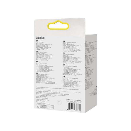 Baseus kelioninis įkroviklis Compact sieninis įkroviklis U+U, 10.5 W (CCXJ010202), balta spalva