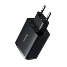 Baseus kelioninis įkroviklis Compact sieninis įkroviklis U+U+U, 17 W (CCXJ020101), juoda spalva