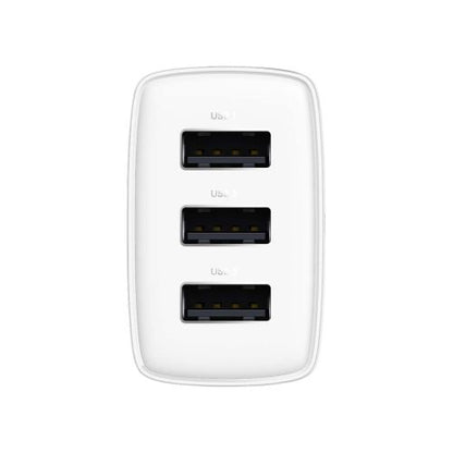 Baseus kelioninis įkroviklis Compact sieninis įkroviklis U+U+U, 17 W (CCXJ020102), balta spalva