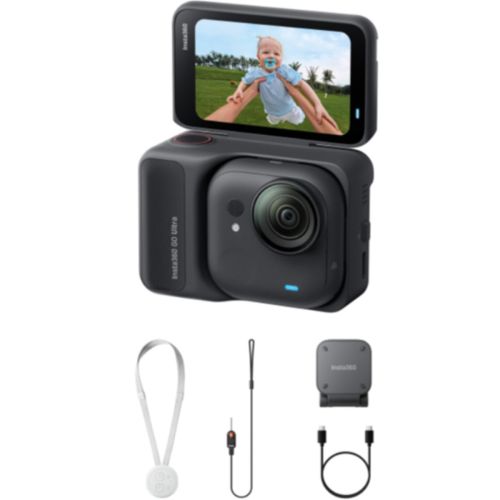Insta360 GO Ultra Action Camera 4K Standard Bundle Midnight Black EU