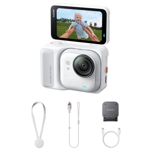 Insta360 GO Ultra Action Camera 4K Standard Bundle Arctic White EU