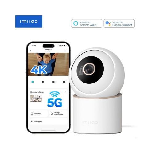 Xiaomi IMILAB C40 Home Security kamera, Night Vision. 360, 4K CMSXJ112A, balta spalva