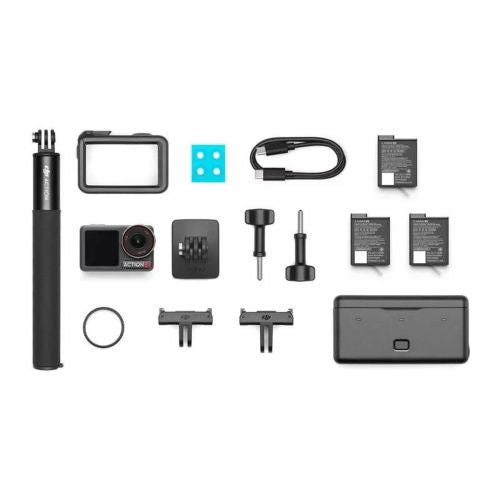 DJI Action Camera Osmo Action 5 Pro Adventure Combo 12 MPx 4k 120fps Black EU (CP.OS.00000350.03)