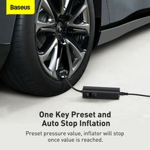 Baseus Car įrankis Super Mini Inflator Tyre Pump 15sec Fast Inflation, 4 Tires in 25 Minutes, (CRCQ000001), juoda spalva