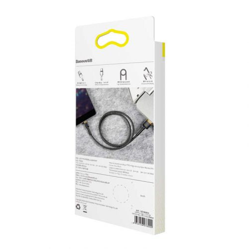 Baseus Lightning Cafule laidas 2.4A 1m + (CALKLF-BV1), juoda / auksinė spalva