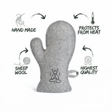 Sauna Wool Glove - Natural Heat Protection for Sauna