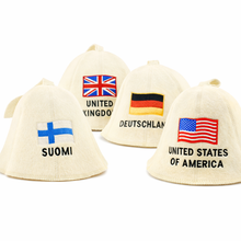 Sauna Hat ‘FLAGS’, 100% Wool