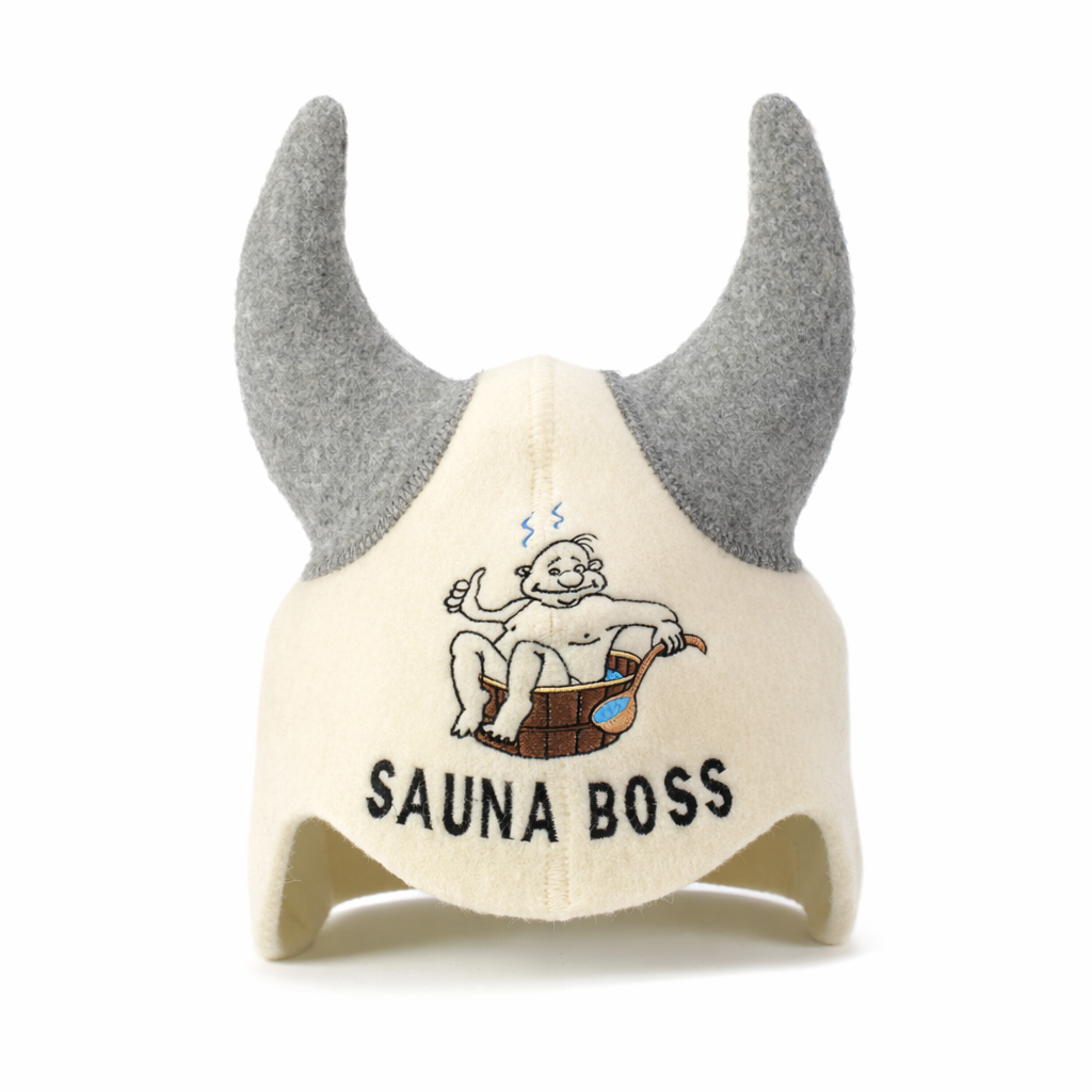 Czapka do sauny „Sauna Boss” 100% wełna