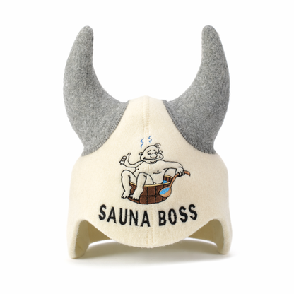 Czapka do sauny „Sauna Boss” 100% wełna