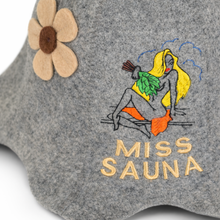 Czapka do sauny 'Miss Sauna' 100% wełna