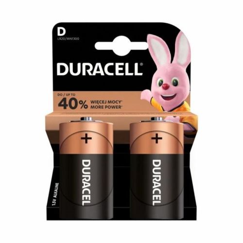 DURACELL baterija (LR20) D Alkaline Basic (2 batteries / blister) 1.5V