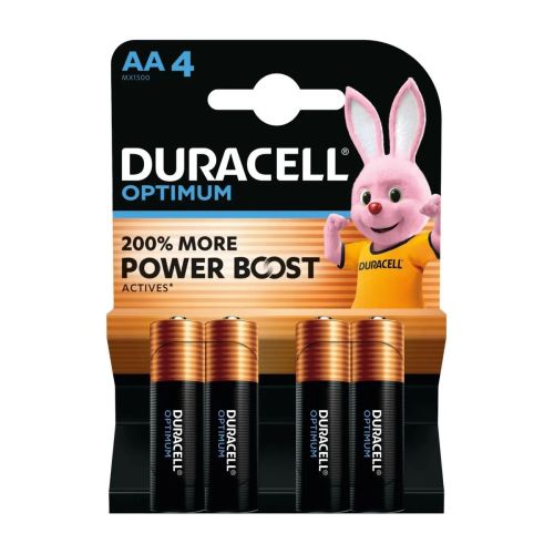 DURACELL baterija (LR6) C Alkaline Optimum (4 batteries / blister) 1.5V