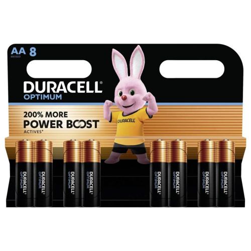 DURACELL baterija (LR6) AA Alkaline Optimum (8 batteries / blister) 1.5V