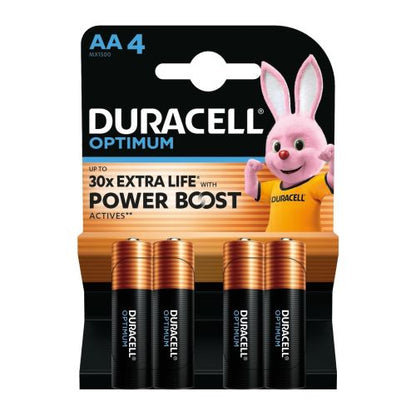 DURACELL baterija (LR6) C Alkaline Optimum (4 batteries/ blister) 1.5V