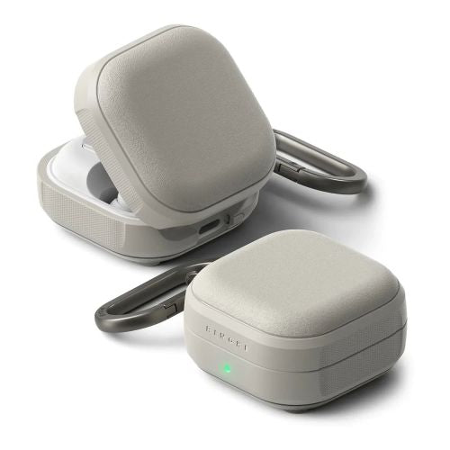 Ringke Buds4/4 Pro dėklas Onyx magnetinis Warm, pilka spalva