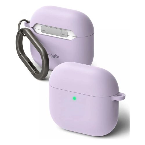 Ringke AirPods 4 dėklas Silicone šviestuvas, violetinė spalva