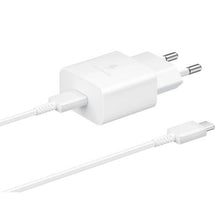 Samsung kelioninis įkroviklis 15 W EP-T1510X su Type-C į USB-C laidas (1m) (EP-T1510XWEGEU), balta spalva