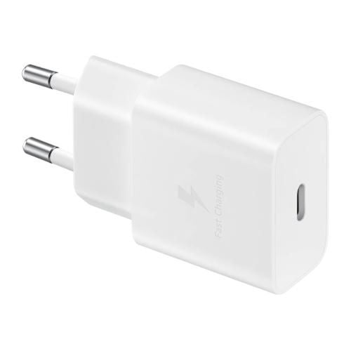 Samsung kelioninis įkroviklis 15 W EP-T1510X su Type-C į USB-C laidas (1m) (EP-T1510XWEGEU), balta spalva