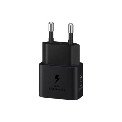 Samsung kelioninis įkroviklis 25 W EP-T2510X PD 3.0 su Type-C į USB-C laidas (1m) (EP-T2510XBEGEU), juoda spalva