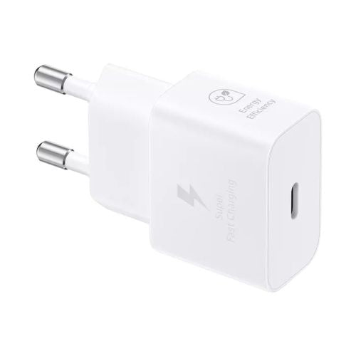 Samsung kelioninis įkroviklis 25 W EP-T2510X PD 3.0 su Type-C į USB-C laidas (1m) (EP-T2510XWEGEU), balta spalva